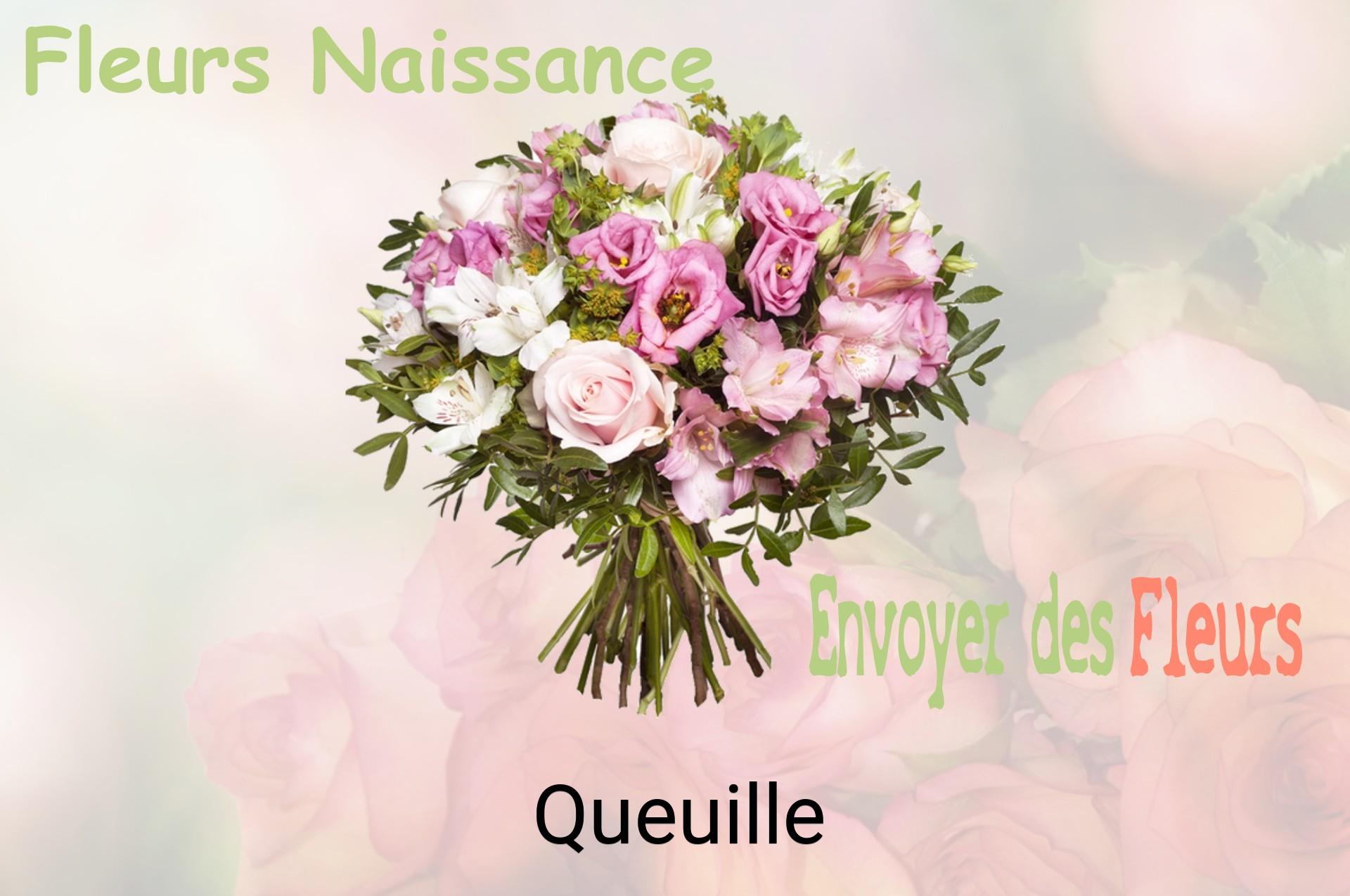 Bouquet de fleurs de naissance livré à Queuille
